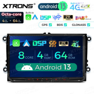 PX93MTVL 9 Zoll Octa Core 4 + 64 GB Global 4G LTE Android Autoradio Multimedia-Player Individuell für VW / SEAT / SKODA