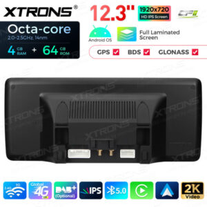 QLA22UCA12A4L 12,3 Zoll Octa Core 4 + 64 GB Global 4G LTE Android Autoradio Multimedia Player mit vollständig laminiertem 2K