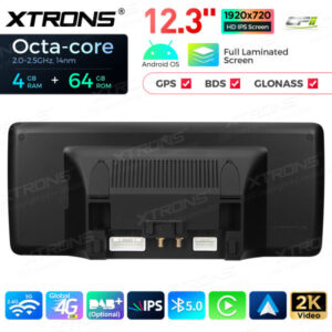 QLA22UCA12Q5L 12,3 Zoll Octa Core 4 + 64 GB Global 4G LTE Android Autoradio Multimedia-Player mit vollständig laminiertem 2K