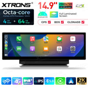 QLA42A6L 14,9 Zoll Octa Core 4 + 64 GB Global 4G LTE Android Autoradio Multimedia-Player mit vollständig laminiertem 2K IPS-B