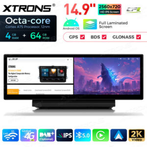 QLA42A6L 14,9 Zoll Octa Core 4 + 64 GB Global 4G LTE Android Autoradio Multimedia-Player mit vollständig laminiertem 2K IPS-B
