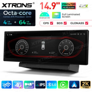 QLA42A6L 14,9 Zoll Octa Core 4 + 64 GB Global 4G LTE Android Autoradio Multimedia-Player mit vollständig laminiertem 2K IPS-B
