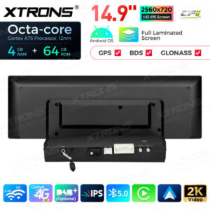 QLA42A6L 14,9 Zoll Octa Core 4 + 64 GB Global 4G LTE Android Autoradio Multimedia-Player mit vollständig laminiertem 2K IPS-B