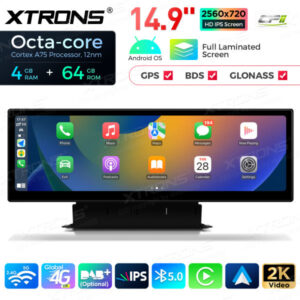 QLA42Q5NL 14,9 Zoll Octa Core 4 + 64 GB Global 4G LTE Android Autoradio Multimedia Player mit vollständig laminiertem 2K IPS-
