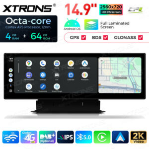 QLA42Q5NL 14,9 Zoll Octa Core 4 + 64 GB Global 4G LTE Android Autoradio Multimedia Player mit vollständig laminiertem 2K IPS-