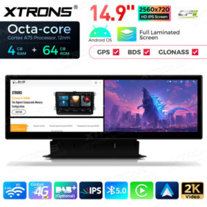 QLA42Q5NL 14,9 Zoll Octa Core 4 + 64 GB Global 4G LTE Android Autoradio Multimedia Player mit vollständig laminiertem 2K IPS-