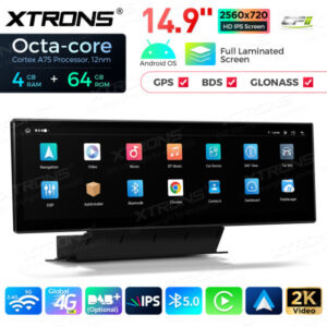QLA42Q5NL 14,9 Zoll Octa Core 4 + 64 GB Global 4G LTE Android Autoradio Multimedia Player mit vollständig laminiertem 2K IPS-