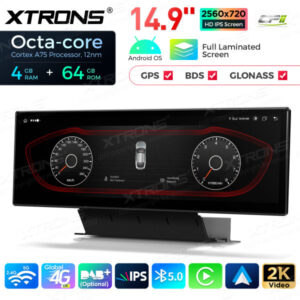 QLA42Q5NL 14,9 Zoll Octa Core 4 + 64 GB Global 4G LTE Android Autoradio Multimedia Player mit vollständig laminiertem 2K IPS-