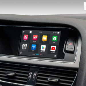 Android Autoradio für Audi A4 A5 Q5 mit 6,5 Zoll Display (hochauflösend), Inkl. Head-up-Display, Apple CarPlay und Android Au