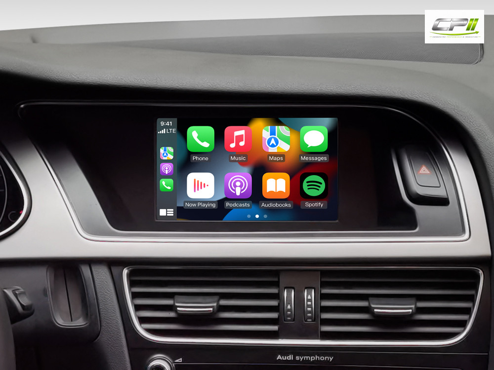 Android Autoradio für Audi A4 A5 Q5 mit 6,5 Zoll Display (hochauflösend), Inkl. Head-up-Display, Apple CarPlay und Android Au