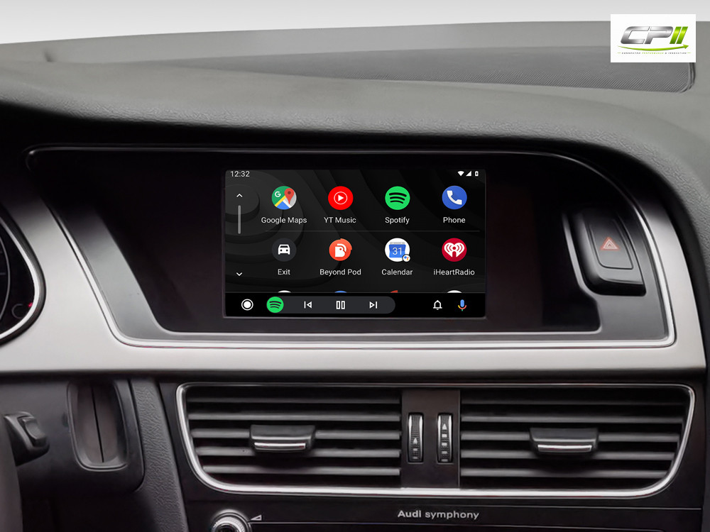 Android Autoradio für Audi A4 A5 Q5 mit 6,5 Zoll Display (hochauflösend), Inkl. Head-up-Display, Apple CarPlay und Android Au