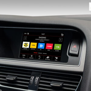 Android Autoradio für Audi A4 A5 Q5 mit 6,5 Zoll Display (hochauflösend), Inkl. Head-up-Display, Apple CarPlay und Android Au