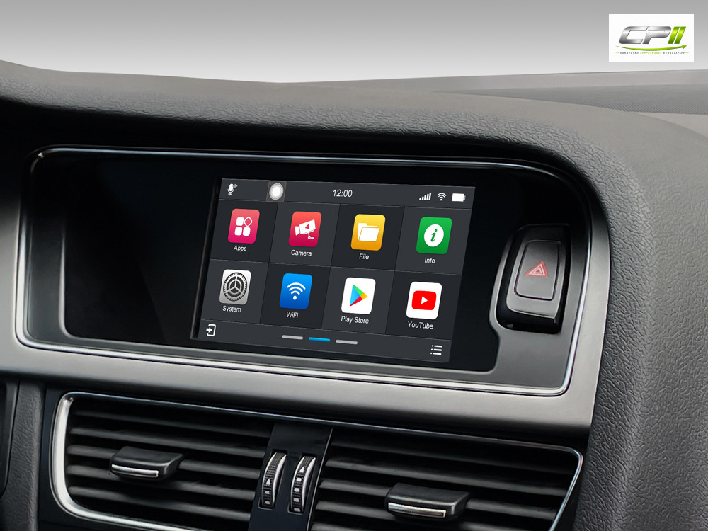 Android Autoradio für Audi A4 A5 Q5 mit 7 Zoll Display (hochauflösend), Inkl. Head-up-Display, Apple CarPlay und Android Auto