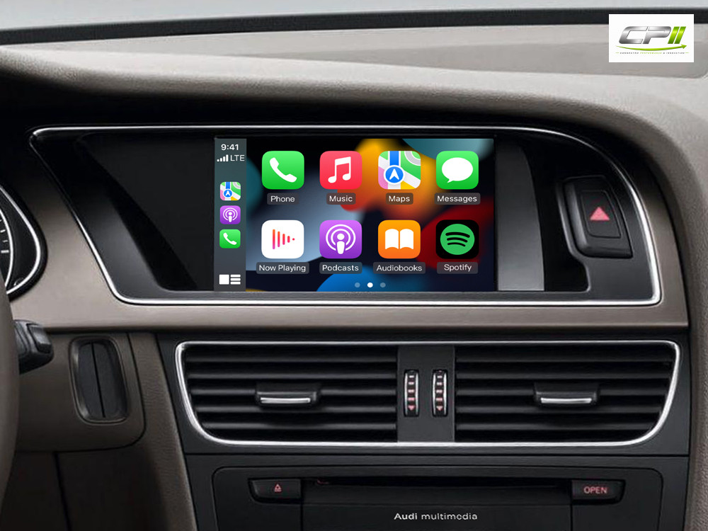Android Autoradio für Audi A4 A5 Q5 mit 7 Zoll Display (hochauflösend), Inkl. Head-up-Display, Apple CarPlay und Android Auto