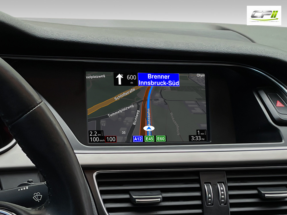 Android Autoradio für Audi A4 A5 Q5 mit 7 Zoll Display (hochauflösend), Inkl. Head-up-Display, Apple CarPlay und Android Auto