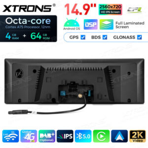 QLB42X5NB 14,9 Zoll Octa Core 4 + 64 GB Global 4G LTE Android Auto für BMW X5 F15 / X6 F16 (2014-2017) Stereo Multimedia Play