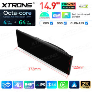 QLB42X5NB 14,9 Zoll Octa Core 4 + 64 GB Global 4G LTE Android Auto für BMW X5 F15 / X6 F16 (2014-2017) Stereo Multimedia Play