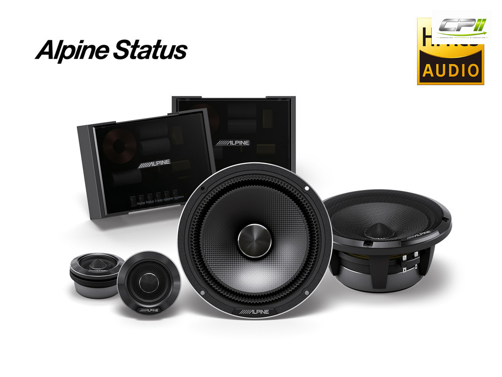 Alpine HDZ-65C Status Hi-Res 16,5 cm (6,5-Zoll) 2-Wege Komponenten-Lautsprecher-System