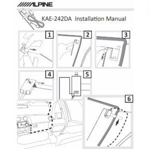 Alpine KAE-242DA Aktive DAB+ Scheibenantenne – KAE-242DA-01 CPII