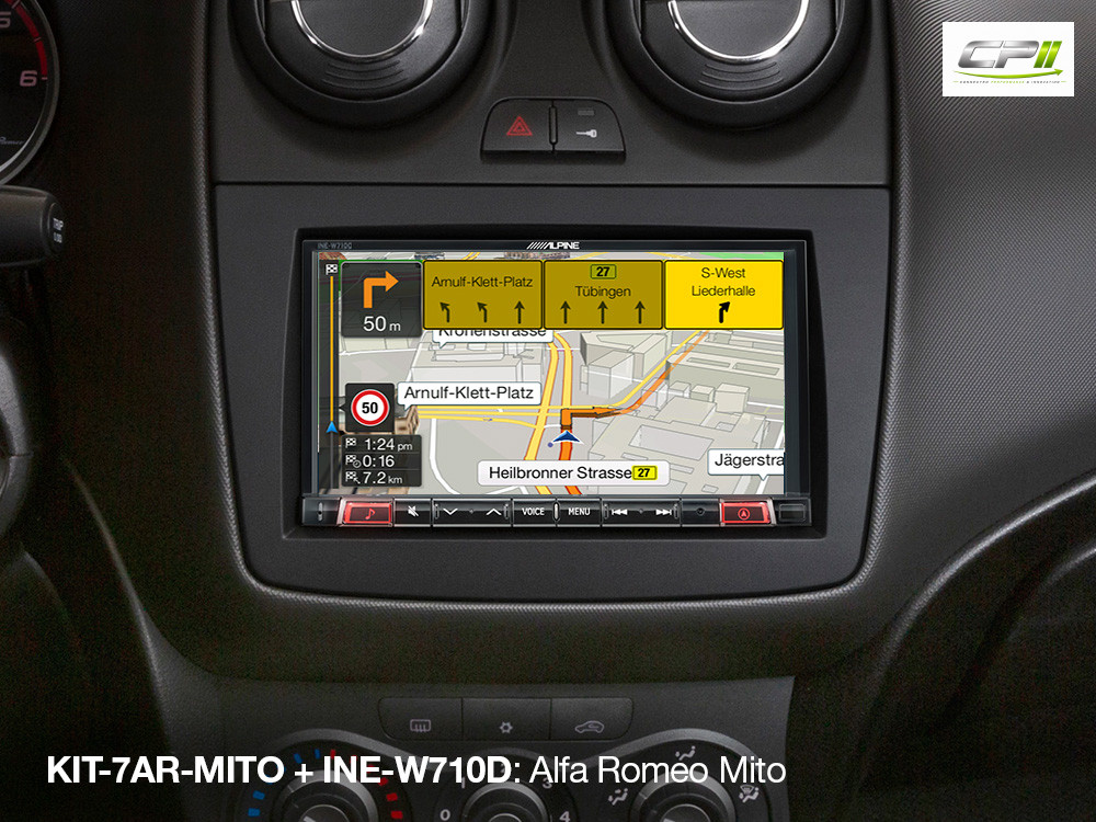 Alpine KIT-7AR-MITO 7-Zoll Einbaukit für Alfa Romeo Mito (955) – KIT-7AR-MITO-01 CPII