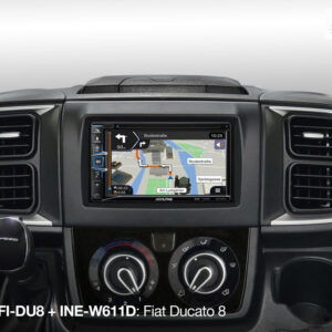 Alpine KIT-7FI-DU8 2-DIN Einbauset Fiat Ducato 8 mit Unterstützung der Lenkradfernbedienung