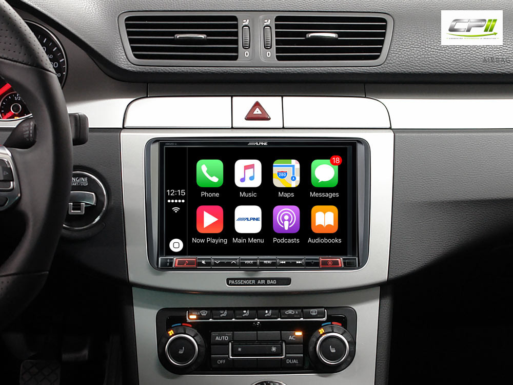 Alpine KIT-8VWTX300 Einbauset für X803D-U (VW/Seat/Skoda-Plattform mit MIB-PQ- oder Golf 6-Radio) – KIT-8VWTX300-01 CPII