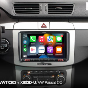 Alpine KIT-8VWTX303 8-Zoll Einbauset für Volkswagen Plattform (MIB-PQ/Golf VI - Seat, Skoda und VW)