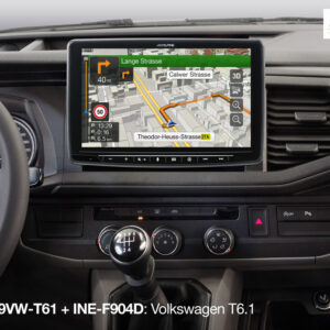 Alpine KIT-F9VW-T61 Einbauset für Volkswagen T6.1 mit Alpine iLX-F115D, iLX-F905D, iLX-F903D, INE-F904D und INE-F904DC