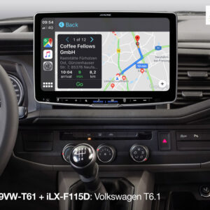 Alpine KIT-F9VW-T61 Einbauset für Volkswagen T6.1 mit Alpine iLX-F115D, iLX-F905D, iLX-F903D, INE-F904D und INE-F904DC