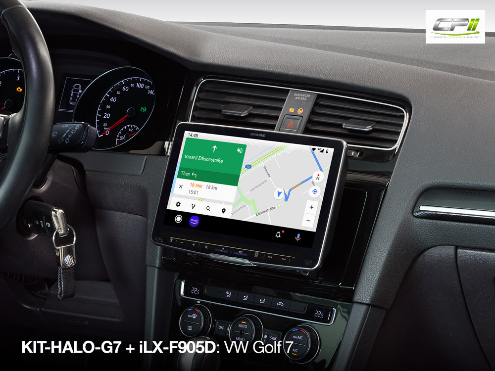 Alpine KIT-HALO-G7 Halo9 / Halo11 Einbauset mit CAN-Bus-Interface zur Unterstützung der Lenkradfernbedienung & Multifunktions