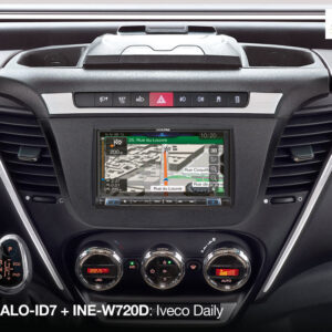 Alpine KIT-HALO-ID7 1-DIN Alpine Halo und 2-DIN Einbauset mit CAN zu UART-Interface für Iveco Daily 7 – KIT-HALO-ID7-03 CPII