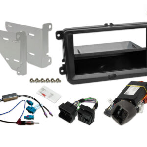 Alpine KIT-HALO-VW303 1-DIN Alpine Halo und 2-DIN Einbauset mit CAN zu UART-Interface für VW Plattform (MIB-PQ - Seat, Skoda
