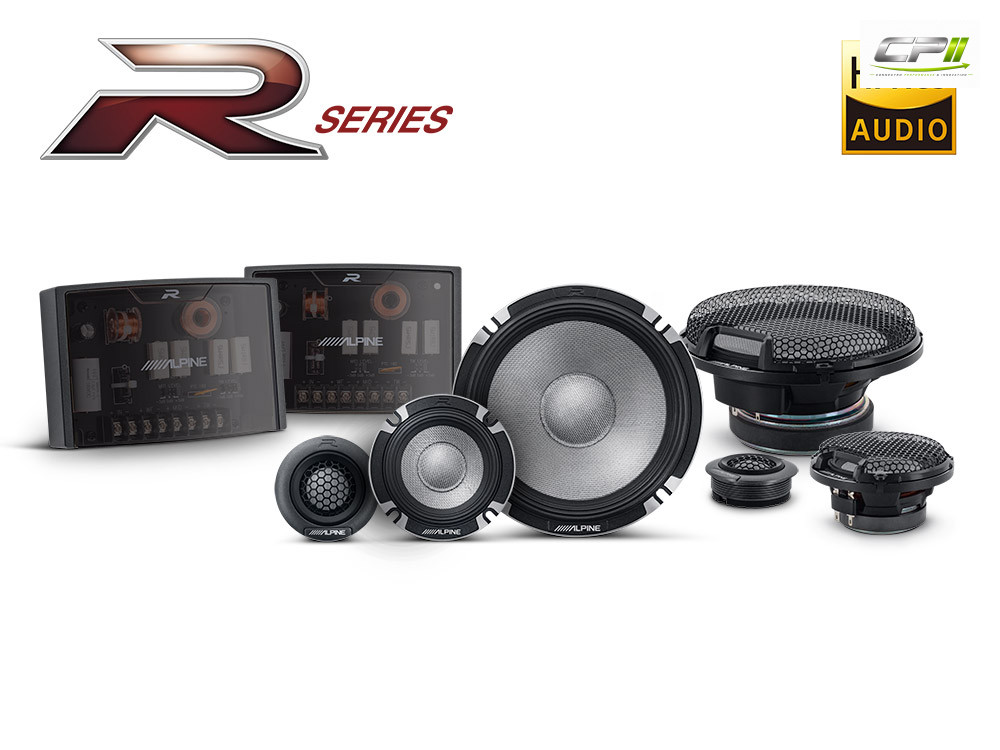 Alpine R2-S653 16,5 cm (6,5-Zoll) R-Series PRO 3-WEGE-KOMPONENTEN-LAUTSPRECHER