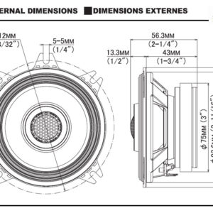 Alpine S2-S40 S-Series 10 cm (4-Zoll) 2-Wege Koaxial-Lautsprechersystem – S2-S40-05 CPII