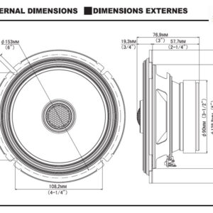 Alpine S2-S65 S-Series 16,5cm (6,5-Zoll) Coaxial 2-Wege Koaxial-Lautsprechersystem – S2-S65-05 CPII