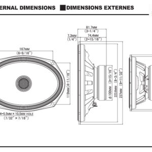 Alpine S2-S69 S-Series 16 cm x 24 cm (6 x 9-Zoll) 2-Wege Koaxial-Lautsprechersystem – S2-S69-05 CPII