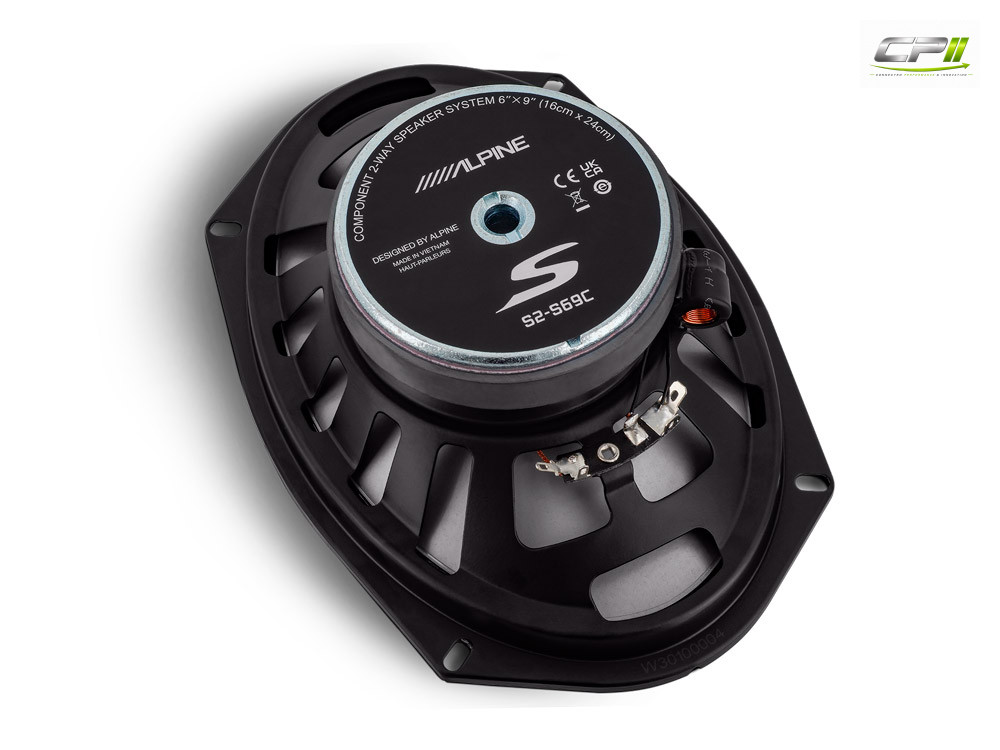 Alpine S2-S69C S-Series 16 cm x 24 cm (6 x 9-Zoll) 3-Wege-Komponenten-Lautsprechersystem – S2-S69C-04 CPII