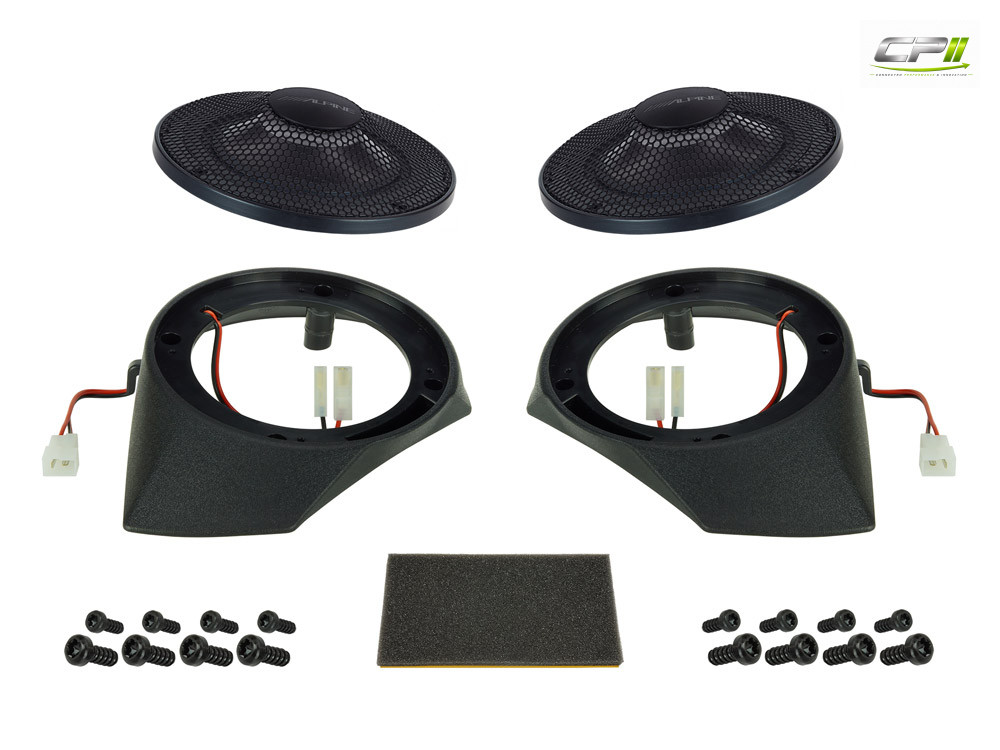 Alpine SPC-R100-DU Stage 1: Das Companion Ensemble mit 12 cm Radial On-Dash Breitbandlautsprecher für Fiat Ducato 3