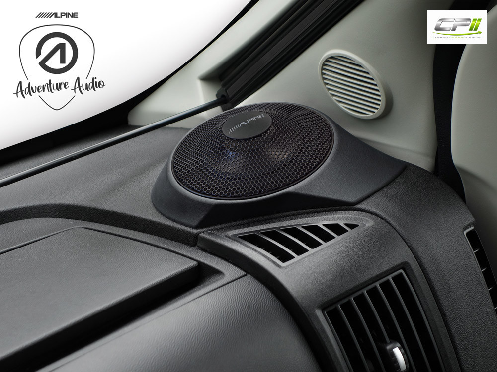 Alpine SPC-R100-DU Stage 1: Das Companion Ensemble mit 12 cm Radial On-Dash Breitbandlautsprecher für Fiat Ducato 3