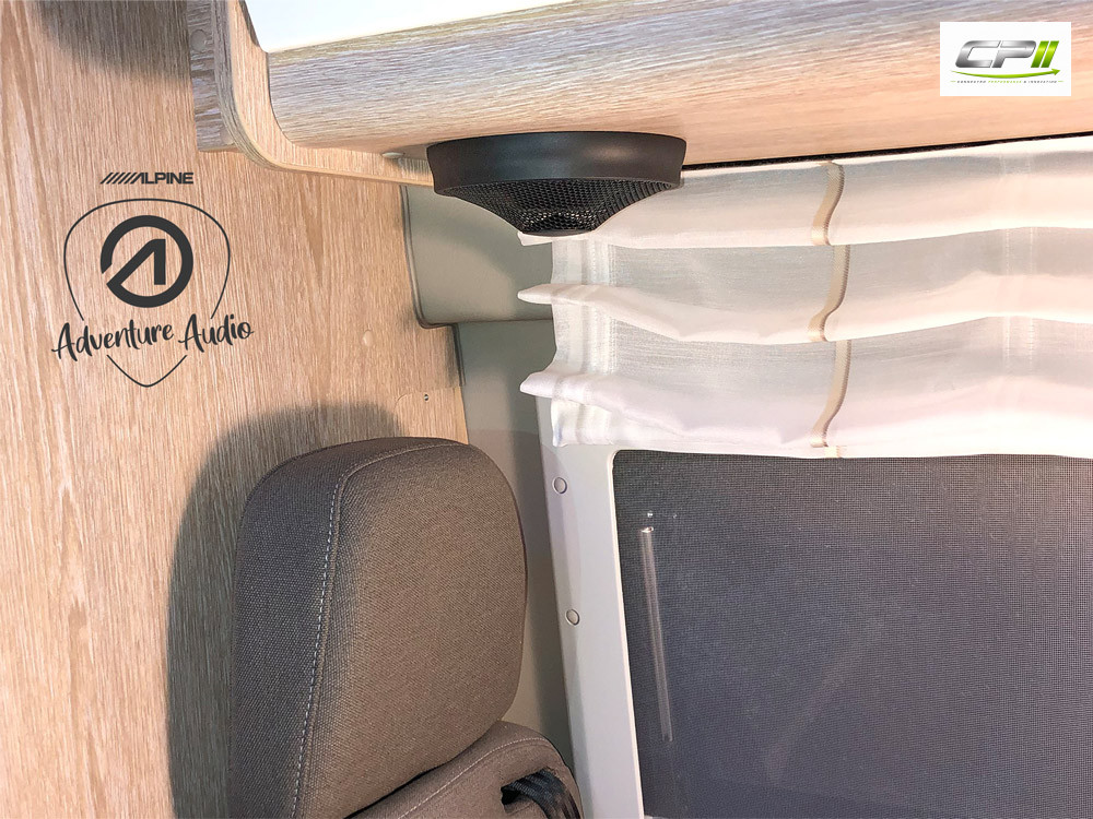 Alpine SPC-R100S 12 cm Universal Radial Lautsprecher für Reisemobil-Wohnbereiche. 180 Watt Spitzenbelastbarkeit, 45 Watt RMS,
