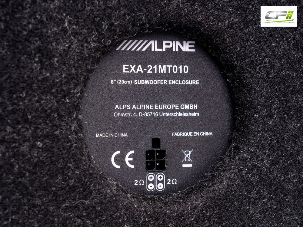 Alpine SWC-D84T6 Subwoofer mit Gehäuse für Volkswagen T6.1 / T6 – SWC-D84T6-06 CPII