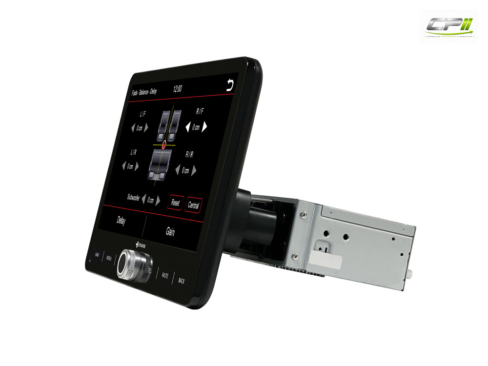 D9-UNI101 Premium Flex 10,1-Zoll 1 DIN Universal Android Autoradio mit 4 x 100W Class-D Verstärker, Inkl. Head-up-Display, Ap