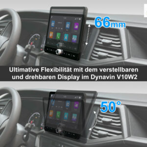 D9-V10W2 Premium Android Autoradio für VW T6.1 | Golf Sportsvan mit 4 x 100W Class-D Verstärker, 10,1 Zoll Display (hochauflö