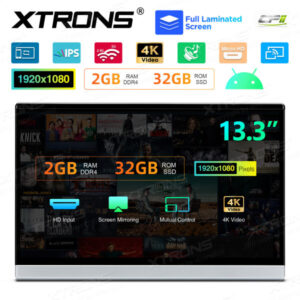 HM136AB 13,3-Zoll-Rücksitz Android 11 Auto-TV Kopfstütze Monitor Tablet UHD IPS-Bildschirm – HM136AB-04 CPII