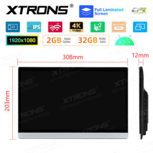 HM136AB 13,3-Zoll-Rücksitz Android 11 Auto-TV Kopfstütze Monitor Tablet UHD IPS-Bildschirm – HM136AB-07 CPII