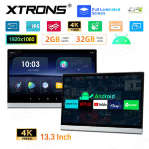 HM136AB 13,3-Zoll-Rücksitz Android 11 Auto-TV Kopfstütze Monitor Tablet UHD IPS-Bildschirm – HM136AB-13 CPII