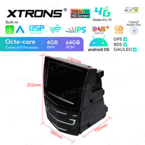 Xtrons Android Car Multimedia Player 8 Zoll für Cadillac mit motorisiertem – IA84KDLK-13 CPII