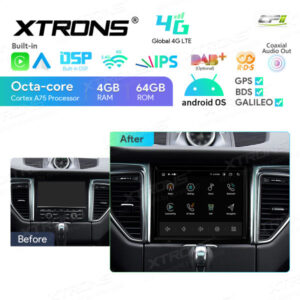 IA84MCPT 8,4-Zoll-Octa-Core-Android-Autoradio-Multimedia-Player-Bildschirm Individuell für Porsche Macan (2014-2016) mit PCM