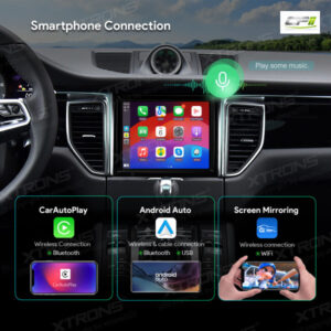 IA84MCPT 8,4-Zoll-Octa-Core-Android-Autoradio-Multimedia-Player-Bildschirm Individuell für Porsche Macan (2014-2016) mit PCM