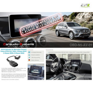 CAS AV-IN Activator für MERCEDES Fahrzeuge mit Comand NTG5 (1x) – OBD-N5-AV-01-01 CPII
